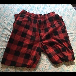 Black Plaid Pajama Pants